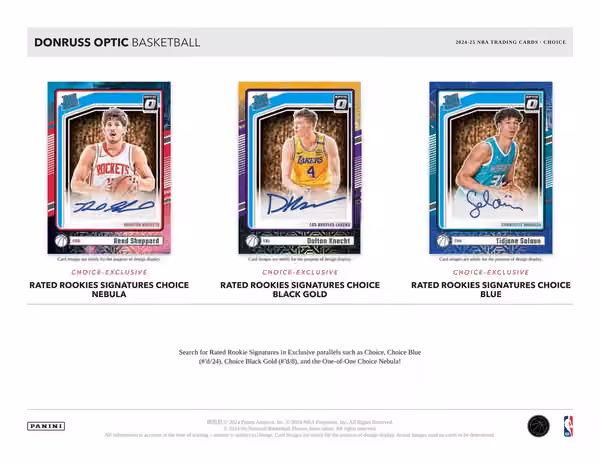 2024/25 Panini Donruss Optic Basketball NBA Choice Box view 2