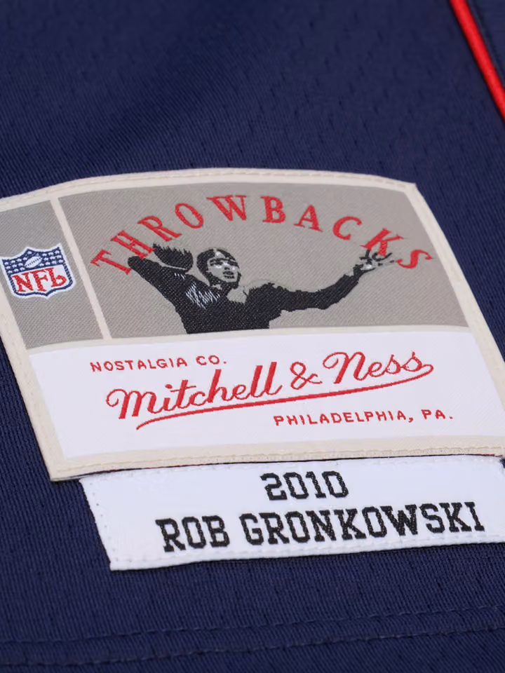 Rob Gronkowski #87 New England Patriots 2010 Legacy Throwback NFL Jersey Navy view 3