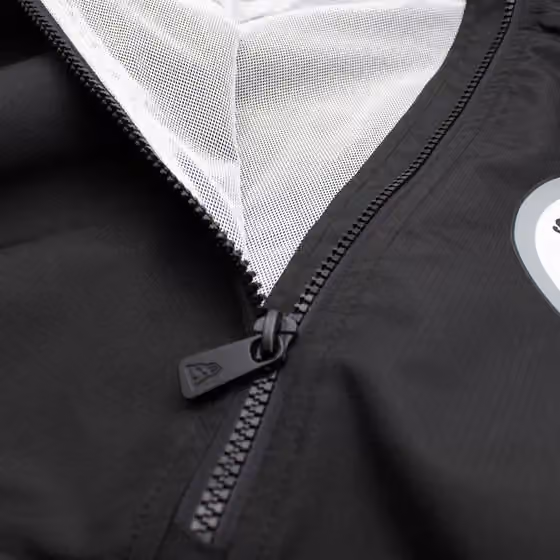 Pittsburgh Steelers NFL Quarter Zip Windbreaker Jacket Black view 3