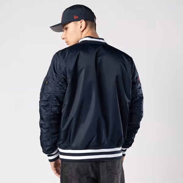 Boston Red Sox Alpha Industries MA-1 MLB Bomber Jacket Navy view 4