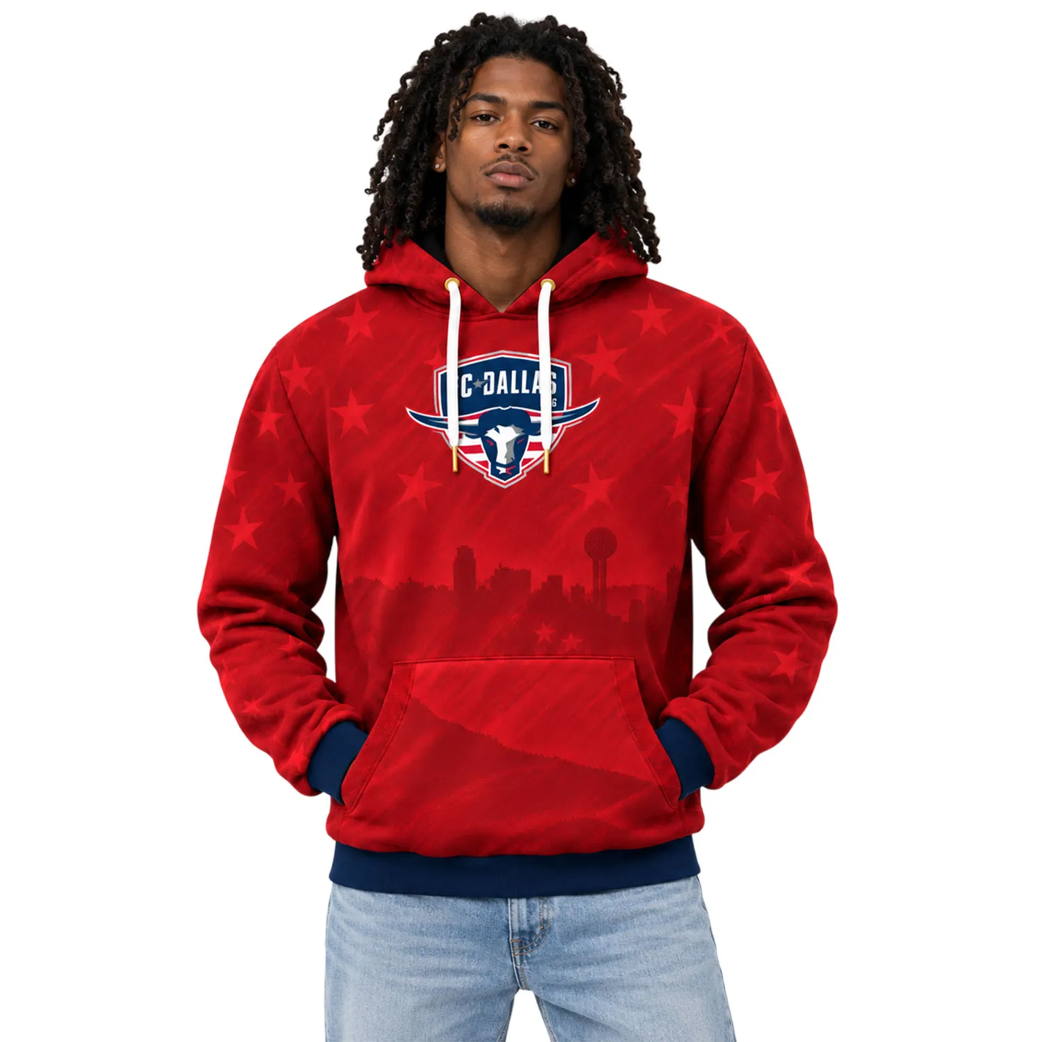 FC Dallas Red Hoodies Legendary Team Fan Merch