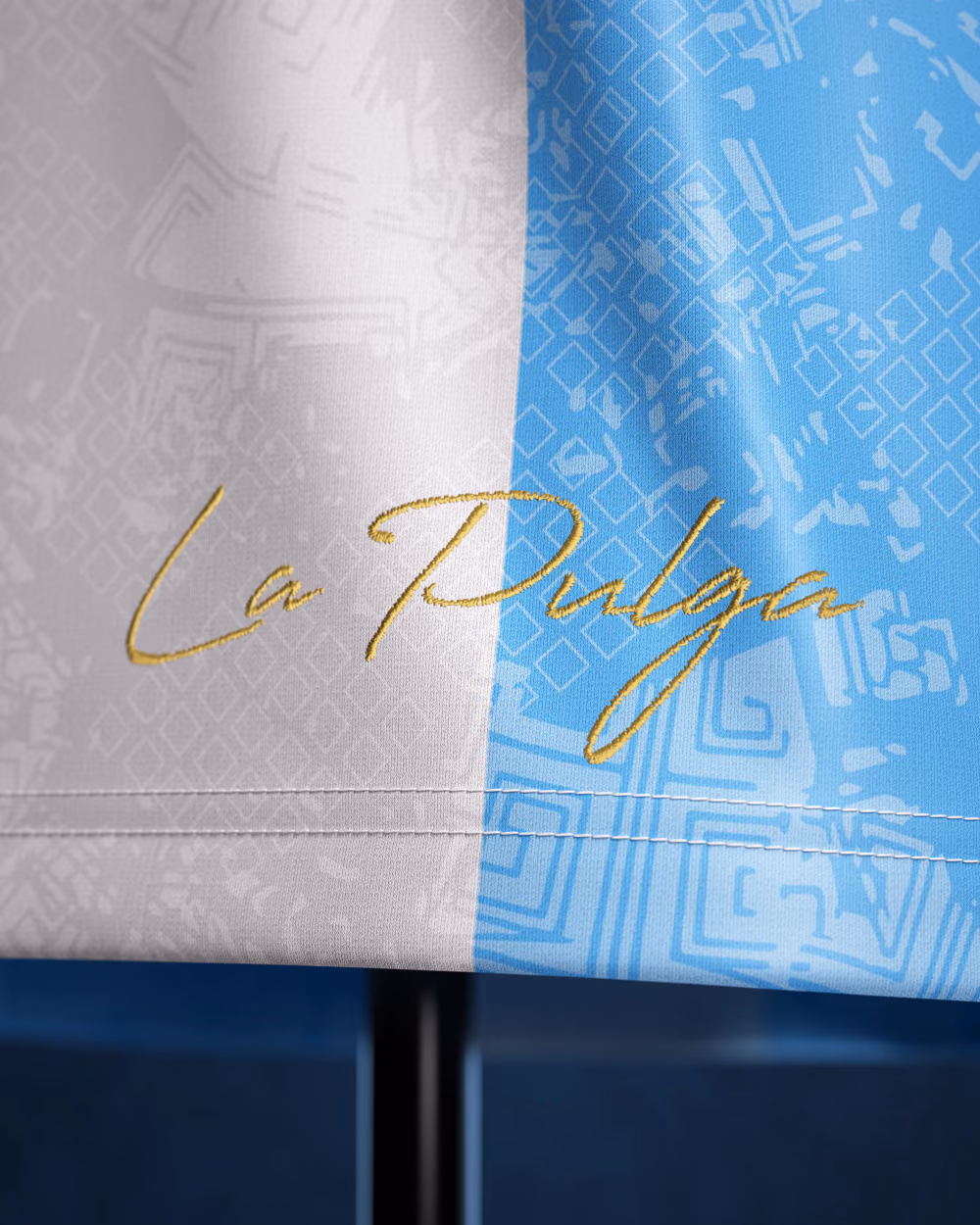 Jersevo Custom Personalized La Pulga Jersey - Blue detail view 5