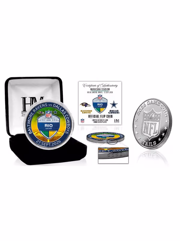 2026 NFL Rio Game Ravens vs Cowboys Game Flip Coin view 1