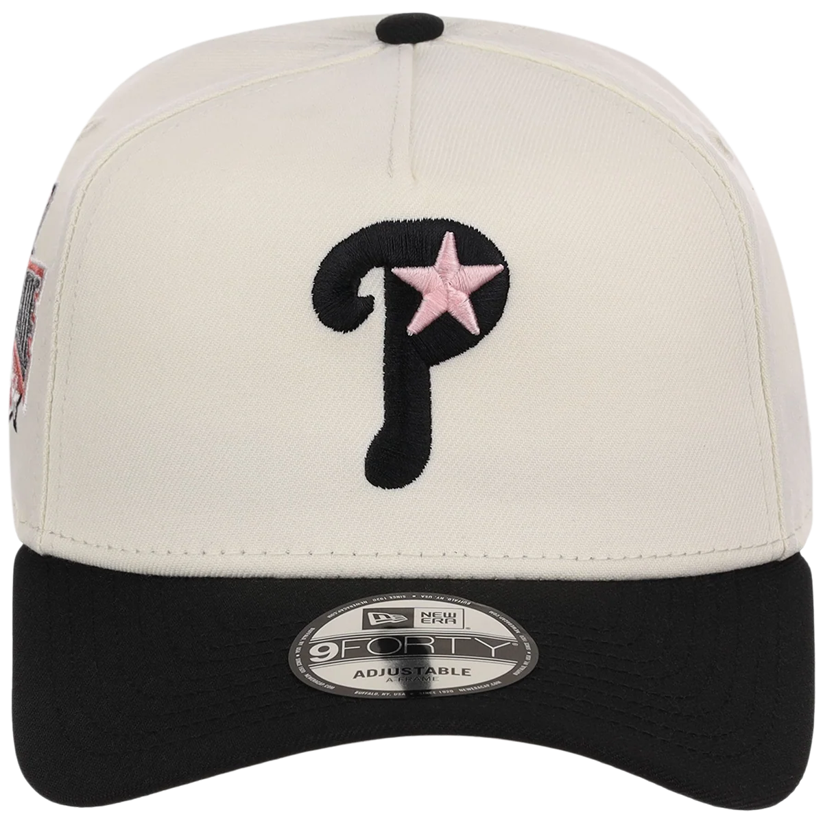 Philadelphia Phillies MLB Chrome Blinky New Era 9FORTY A-Frame detail view
