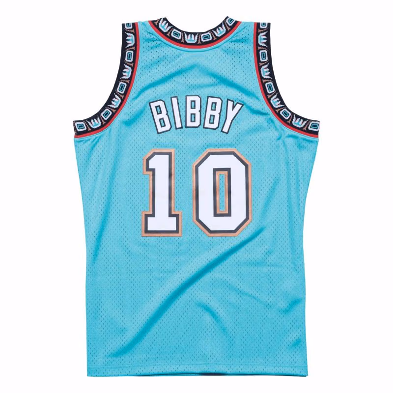 Mike Bibby #10 Vancouver Grizzlies 1998-99 Swingman NBA Jersey Teal view 2