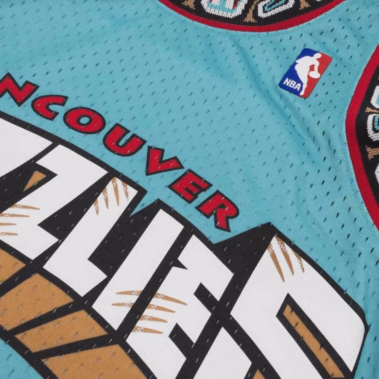 Mike Bibby #10 Vancouver Grizzlies 1998-99 Swingman NBA Jersey Teal view 4