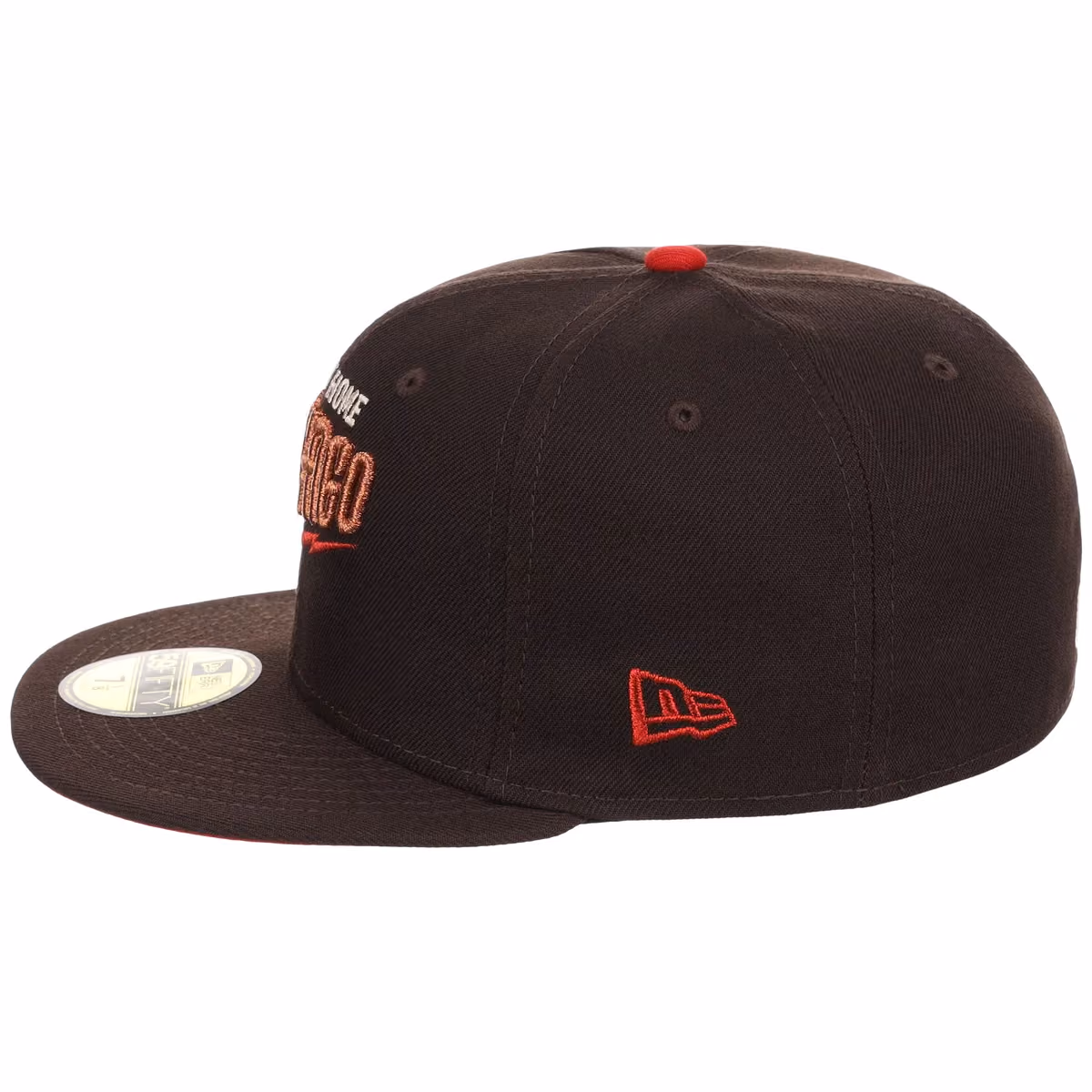 Chicago Cubs Northside Chicago Crown the City New Era 59FIFTY (Brown/Brown) detail view