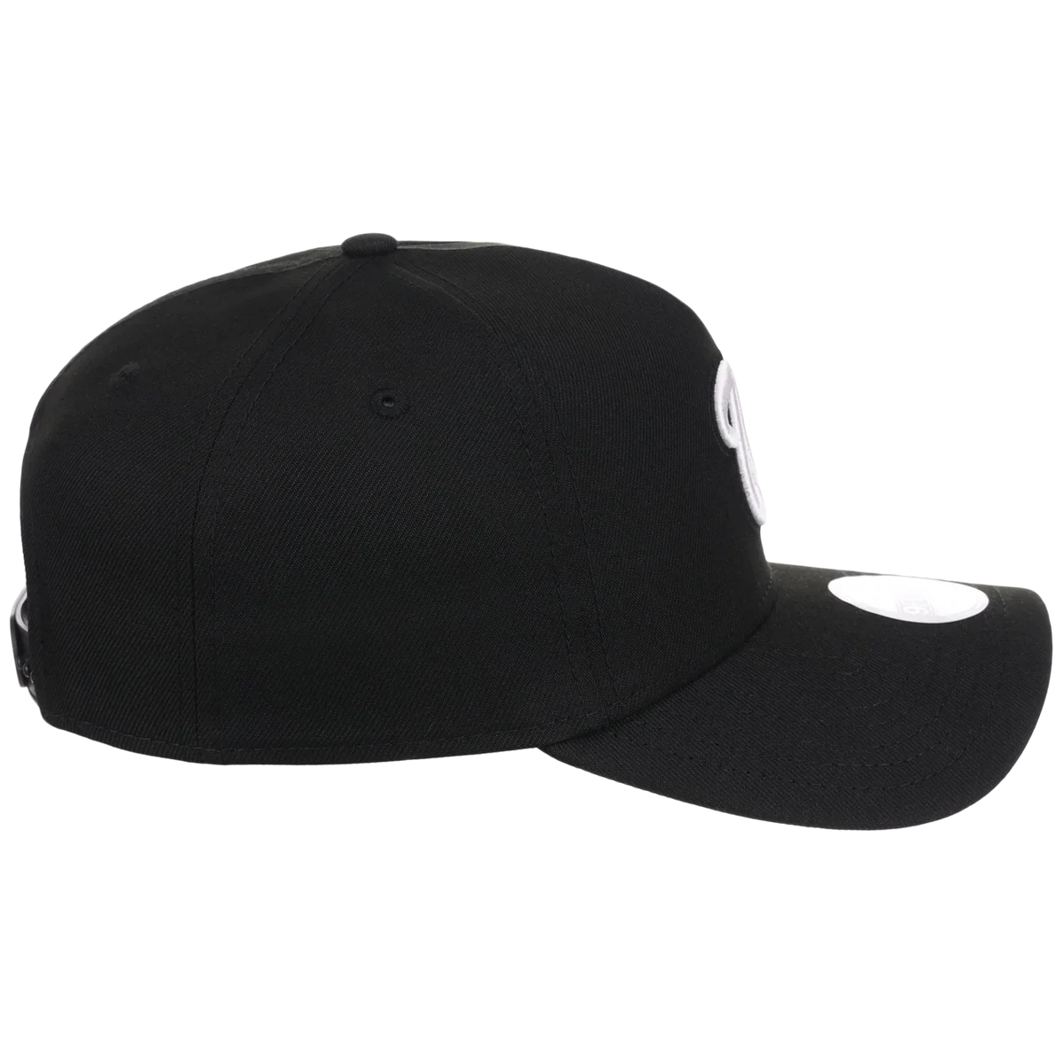 Washington Nationals Women's New Era 9FORTY Black A-Frame detail view