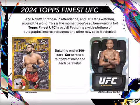 2024 Topps Finest UFC Blaster Box view 2