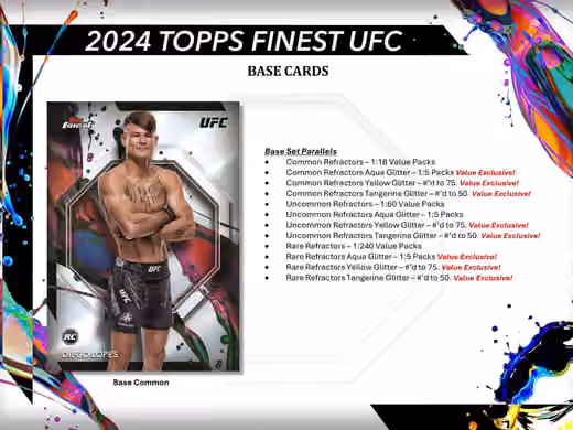 2024 Topps Finest UFC Blaster Box view 3
