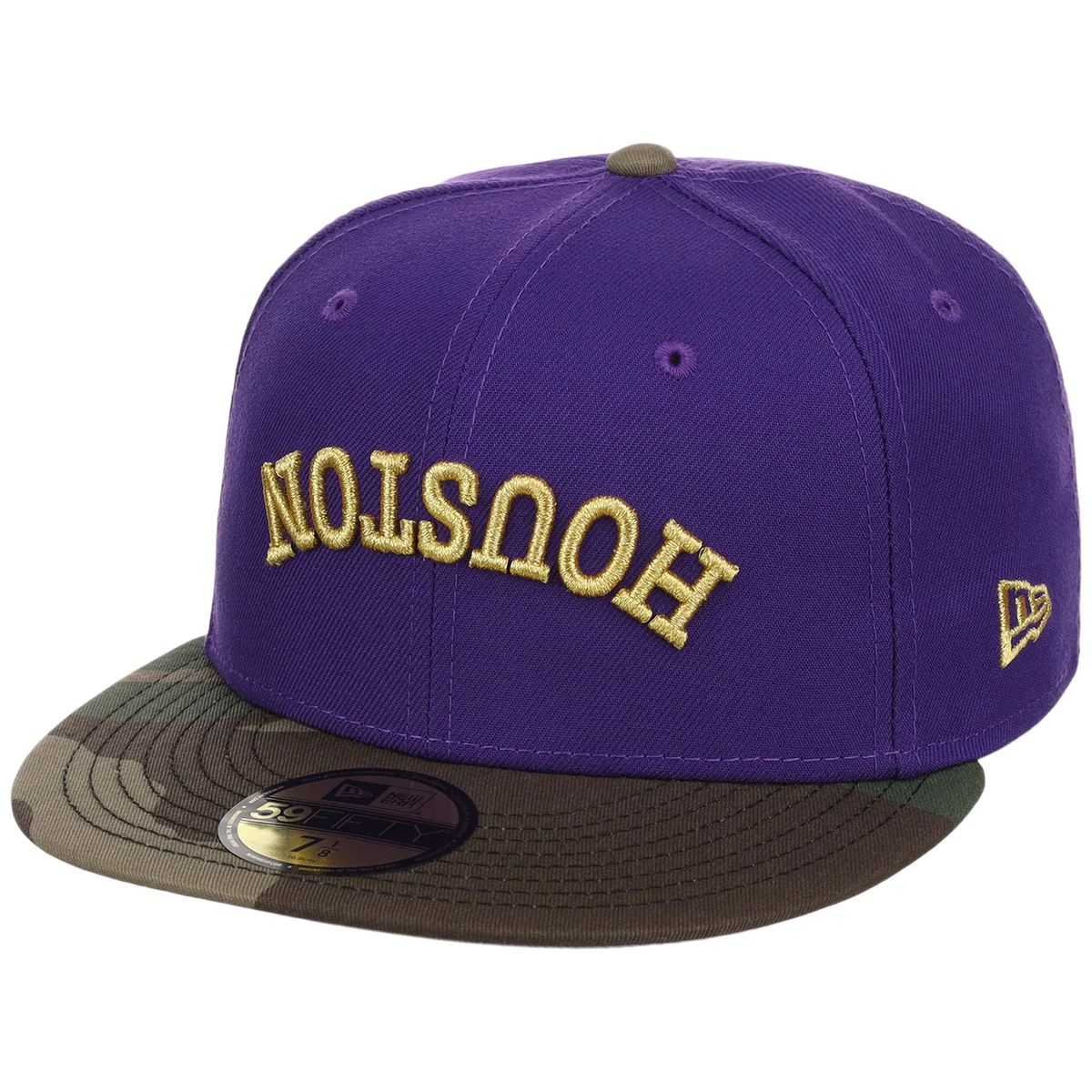 Houston Astros Side A: Track One New Era 59FIFTY (Purple/Woodland) detail view