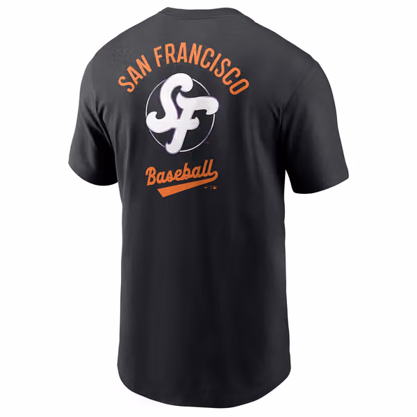 San Francisco Giants City Connect 2-Hit Nike Cotton T-Shirt Black view 3