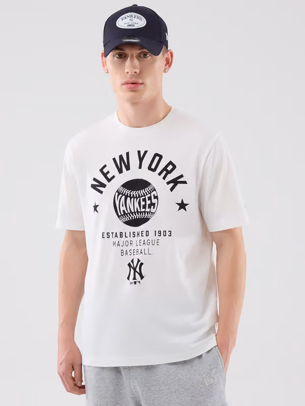 New York Yankees Baseball MLB T-Shirt White view 1