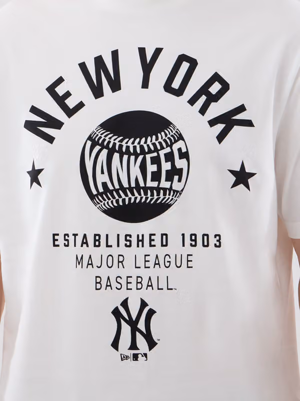 New York Yankees Baseball MLB T-Shirt White view 3