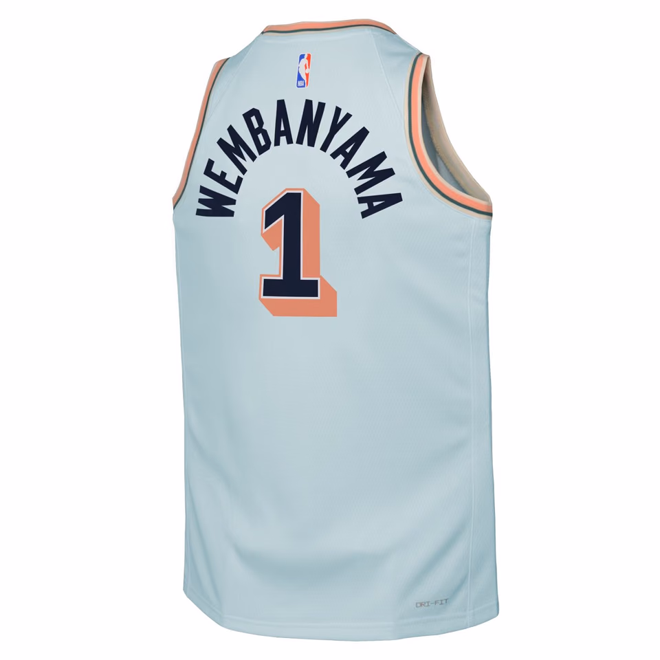 Victor Wembanyama #1 San Antonio Spurs 2024-25 City Edition Nike Swingman NBA Jersey (YOUTH) view 3