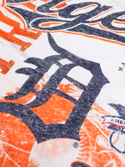 Detroit Tigers Division Oversized MLB T-Shirt White view 3