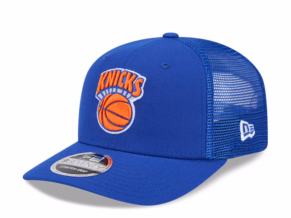 New Era New York Knicks HWC Edition 9Seventy Trucker Snapback Hat front