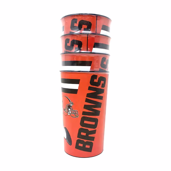 Cleveland Browns NFL TeenyMates Party Cup Set (4-Pack) view 2