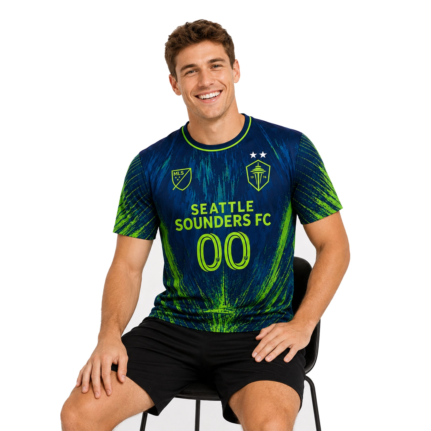 Seattle Sounders Custom Fan Jersey – Vibrant Splash