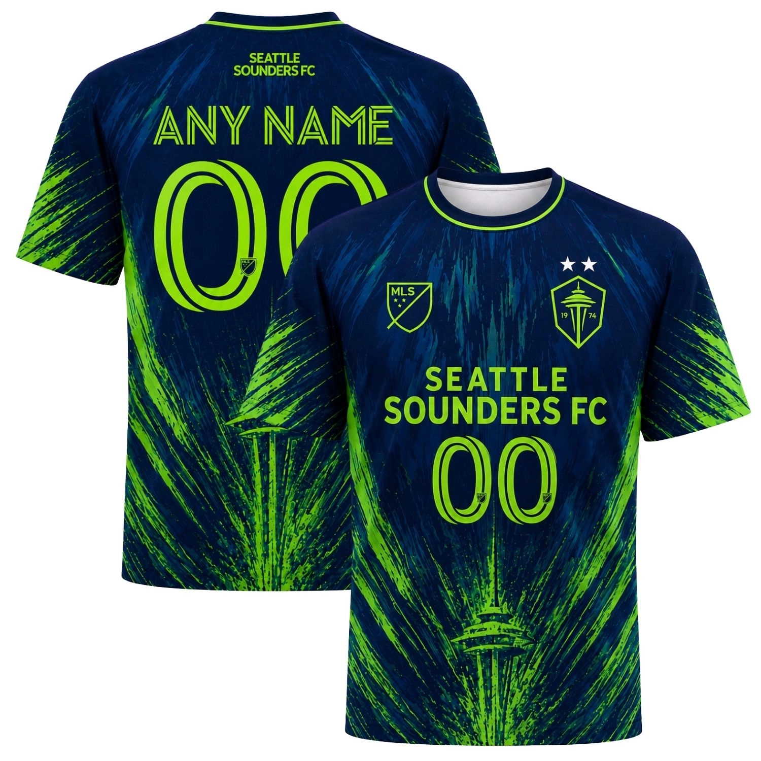 Seattle Sounders Custom Fan Jersey – Vibrant Splash