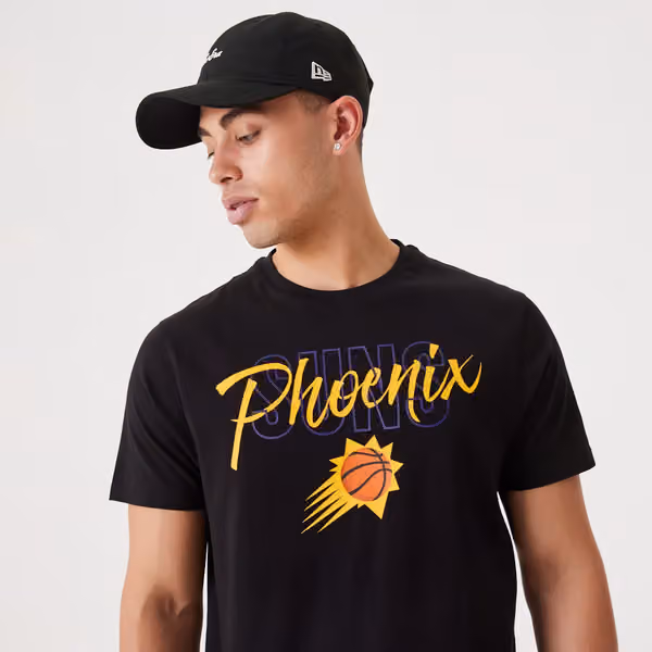 Phoenix Suns Script New Era NBA T-Shirt Black view 3