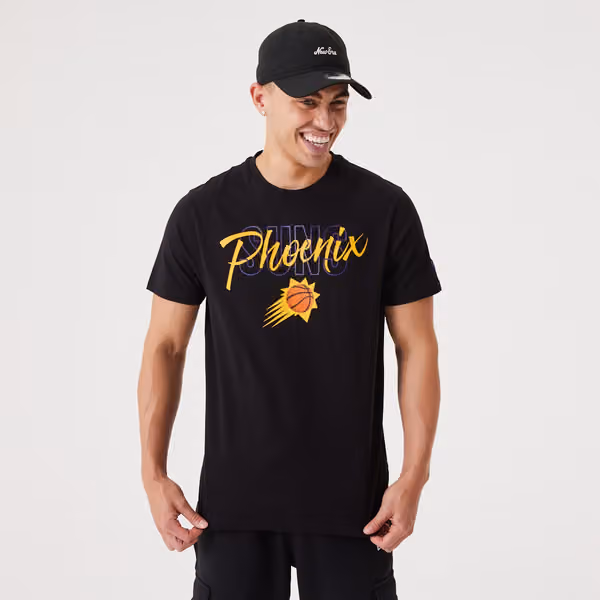 Phoenix Suns Script New Era NBA T-Shirt Black view 1