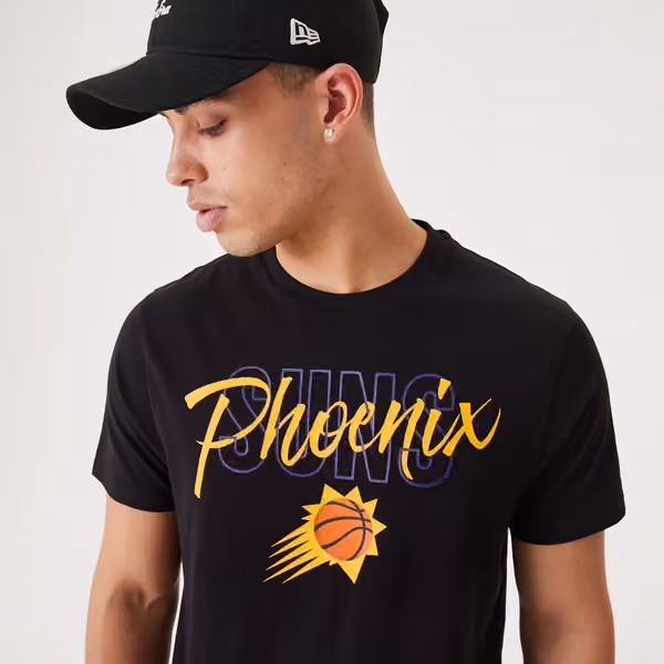 Phoenix Suns Script New Era NBA T-Shirt Black view 5