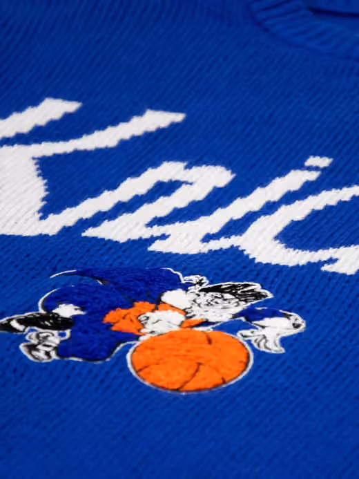 New York Knicks NBA Head Coach Sweater Blue view 4
