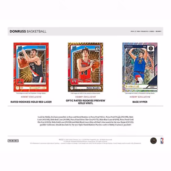 2024/25 Panini Donruss Basketball NBA Hobby Box view 3