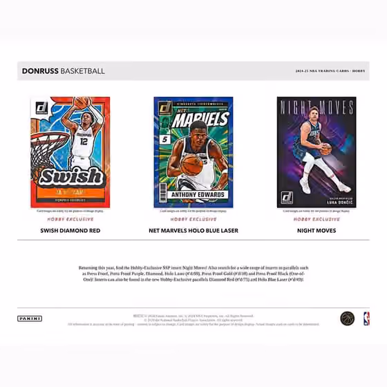 2024/25 Panini Donruss Basketball NBA Hobby Box view 4