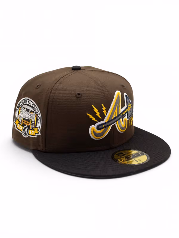 Atlanta Braves 2017 Inaugural Season 59FIFTY Fitted MLB Cap Brown product photo