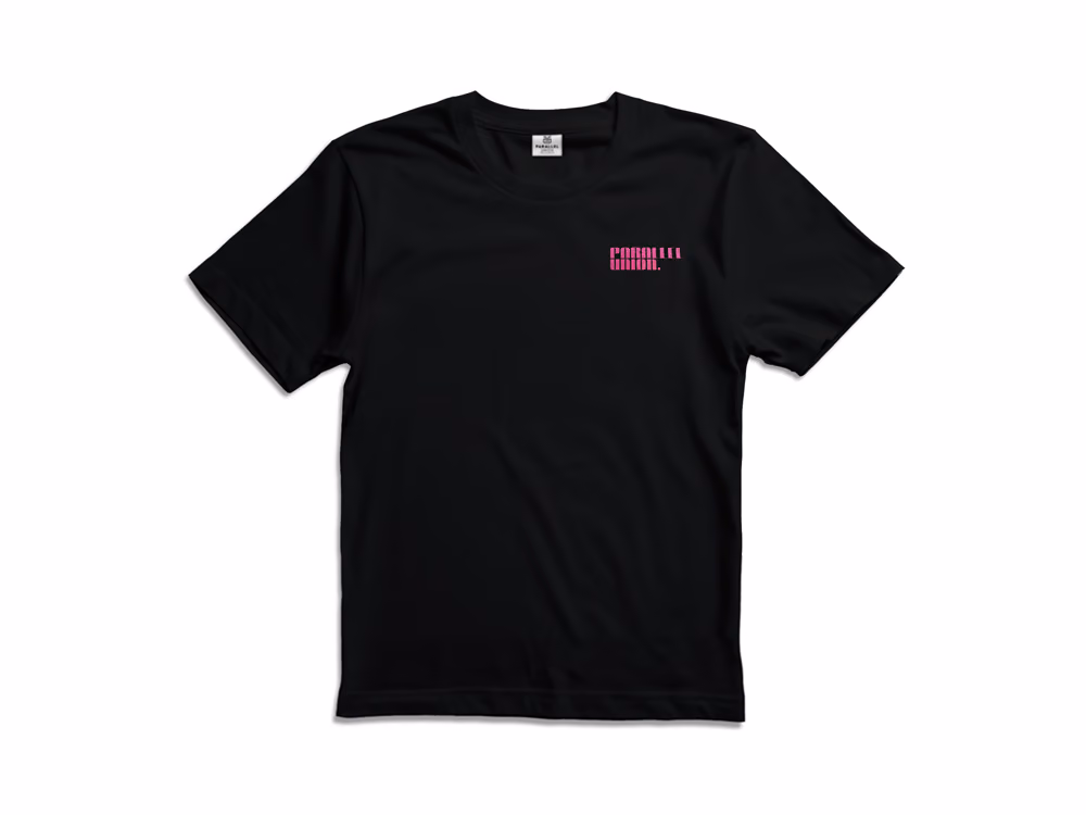 Parallel Union T-Shirt Broken Playback Black Oversize Edition front