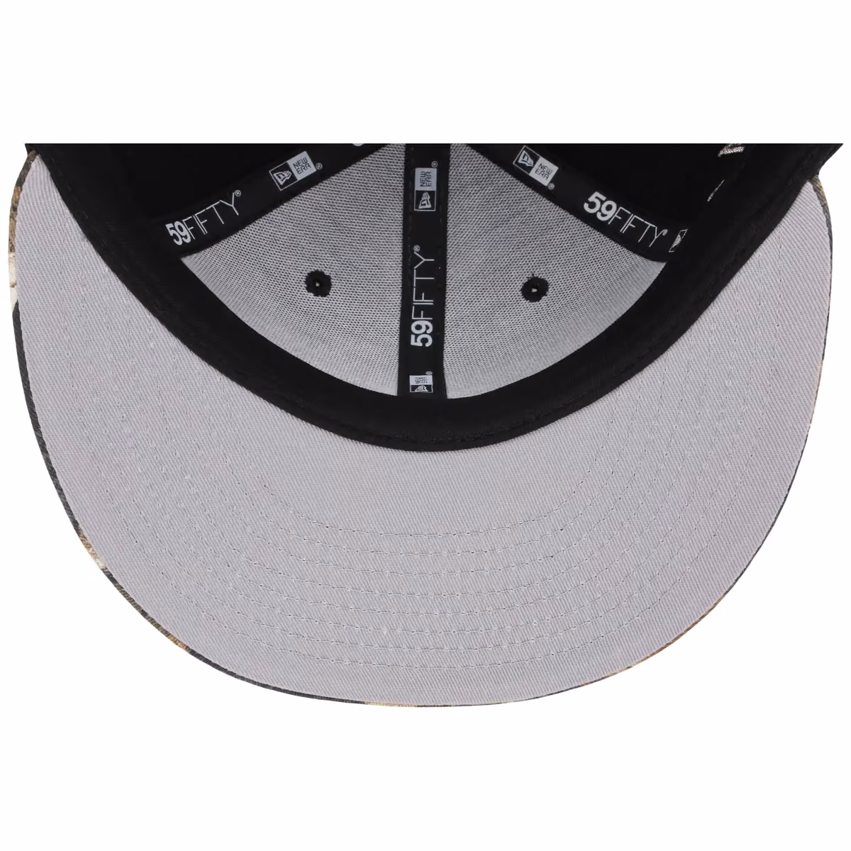 Miami Marlins MLB Black Realtree Metallics New Era 59FIFTY back view