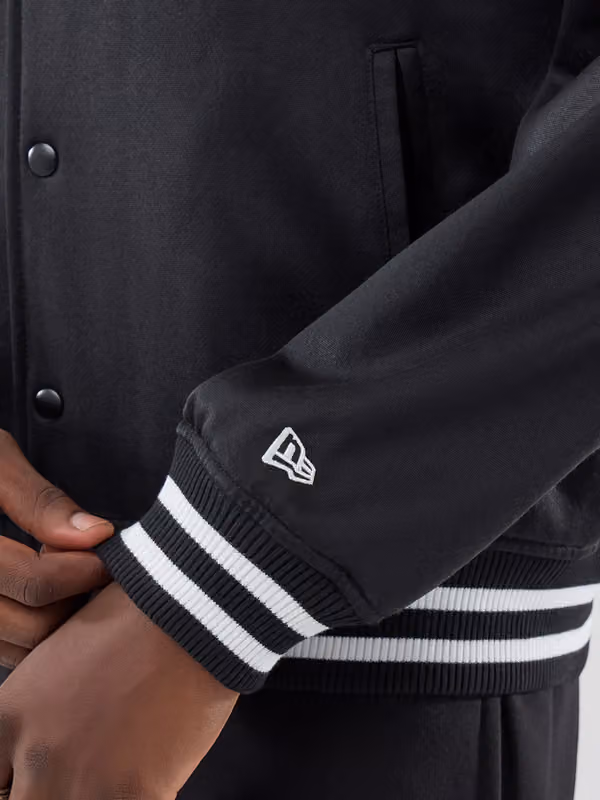 Detroit Tigers Varsity Jersey Bomber MLB Jacket Black view 4