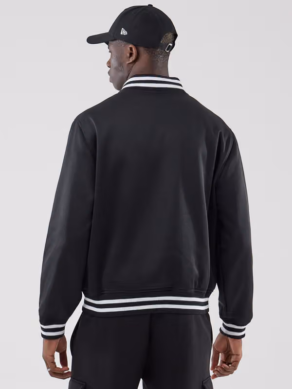 Detroit Tigers Varsity Jersey Bomber MLB Jacket Black view 2