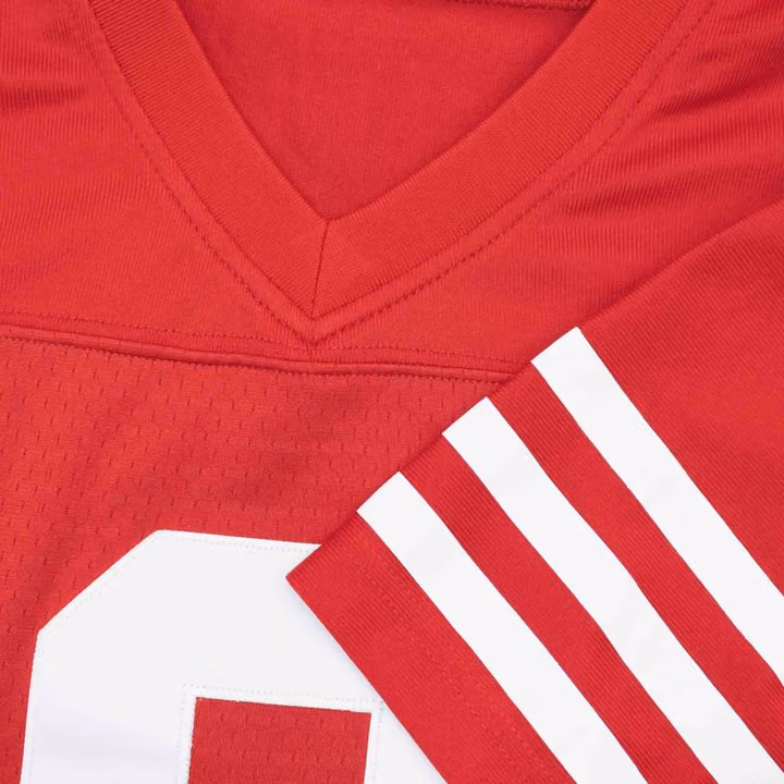 Steve Young #8 San Francisco 49ers Mitchell & Ness Throwback NFL Jersey Red view 5
