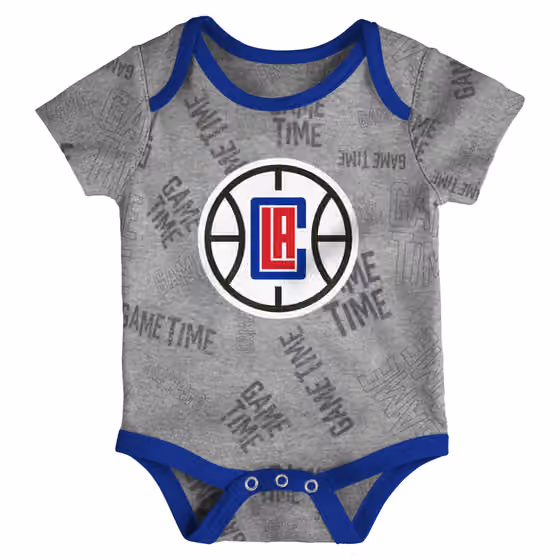 Los Angeles Clippers Game Time NBA Baby Bodysuit Set (3-Piece) view 4