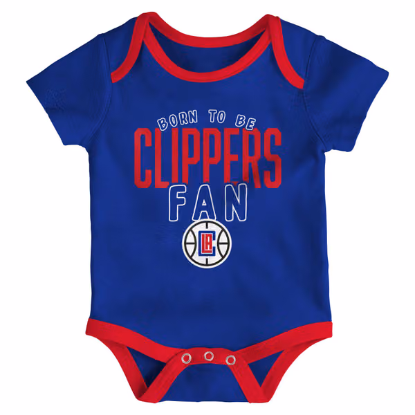 Los Angeles Clippers Game Time NBA Baby Bodysuit Set (3-Piece) view 2