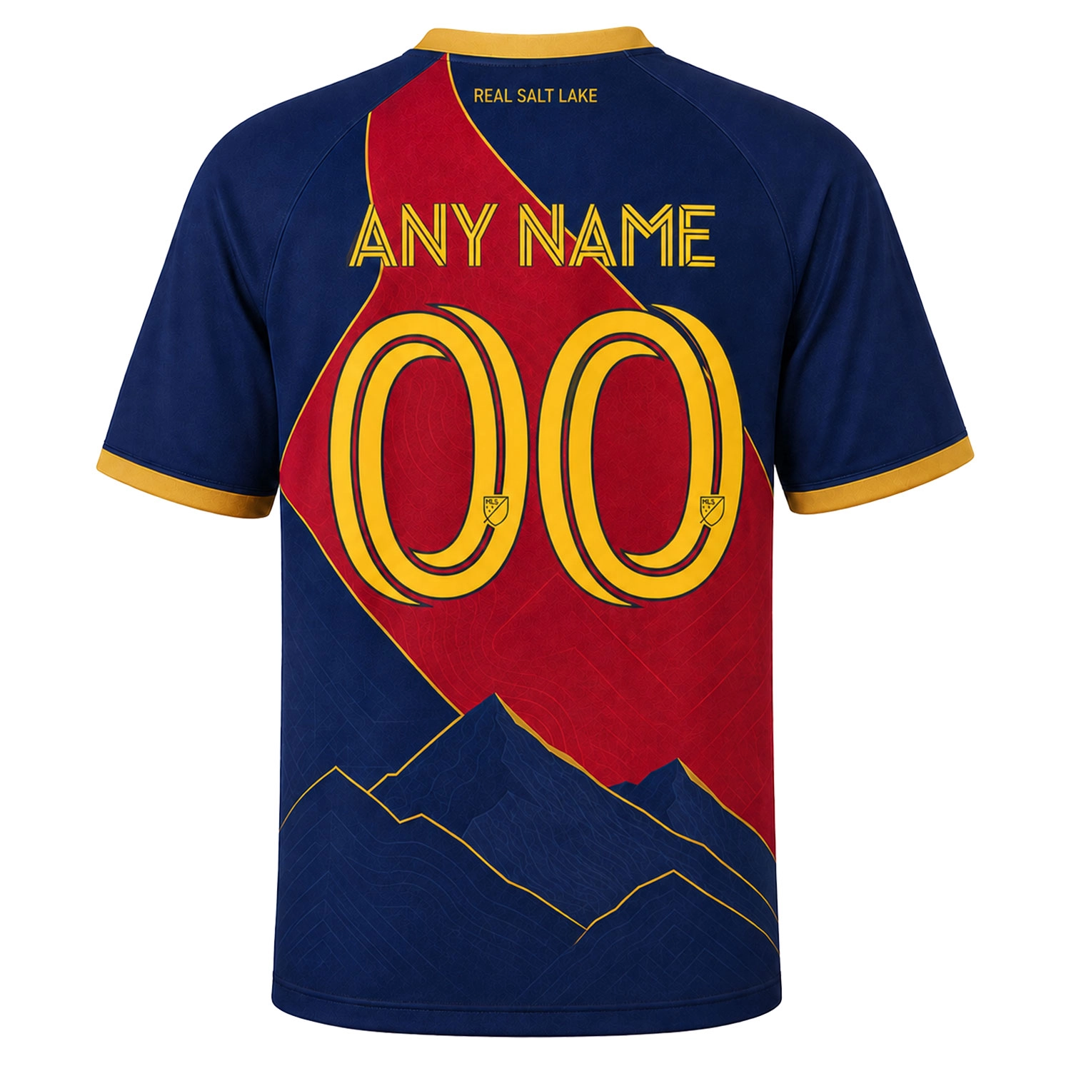 RSL Custom Name Jersey – Elite Navy Red Stripe