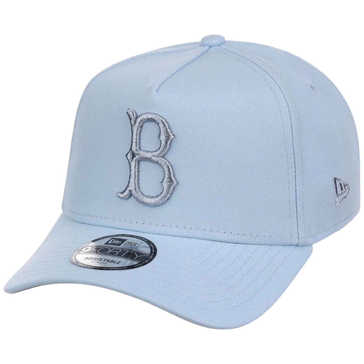 Brooklyn Dodgers MLB Glacial Blue New Era 9FORTY A-Frame detail view