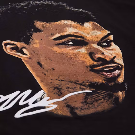 Victor Wembanyama Mitchell & Ness Real Big Face NBA Tee Black view 3