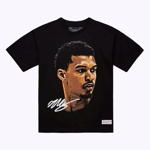 Victor Wembanyama Mitchell & Ness Real Big Face NBA Tee Black view 1