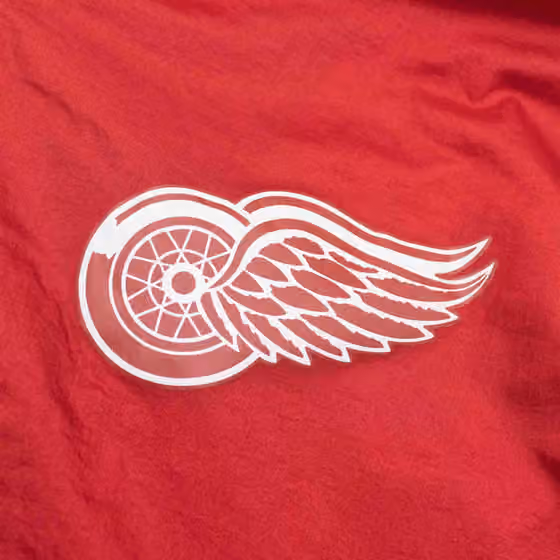 Detroit Red Wings Undeniable Mitchell & Ness NHL Windbreaker Jacket view 3