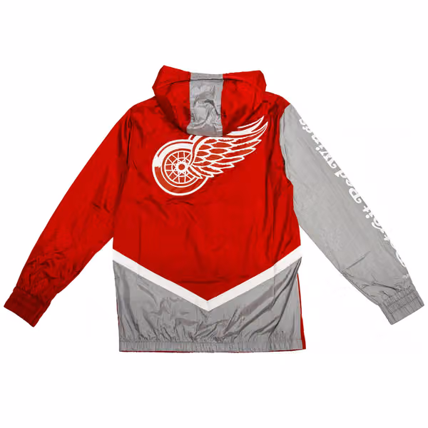 Detroit Red Wings Undeniable Mitchell & Ness NHL Windbreaker Jacket view 2