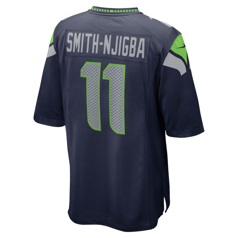 Jaxon Smith-Njigba #11 Seattle Seahawks Game NFL Jersey Navy view 3