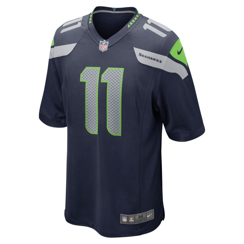 Jaxon Smith-Njigba #11 Seattle Seahawks Game NFL Jersey Navy view 2