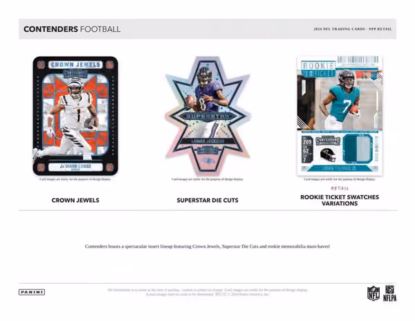 2024 Panini Contenders Football NFL Mega Box view 3