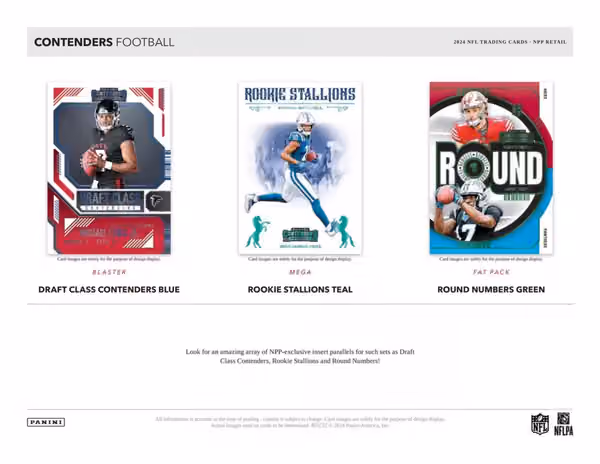 2024 Panini Contenders Football NFL Mega Box view 4