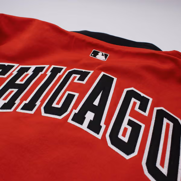 Chicago White Sox City Connect 2026 MLB Authentic Dugout Bomber Jacket Red view 8