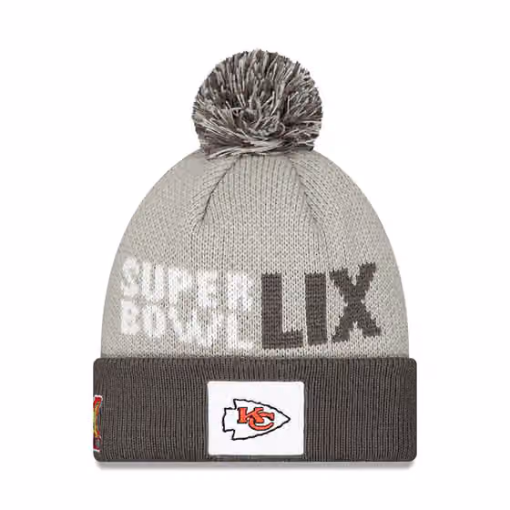 Kansas City Chiefs Super Bowl LIX Opening Night New Era Knit Hat product photo